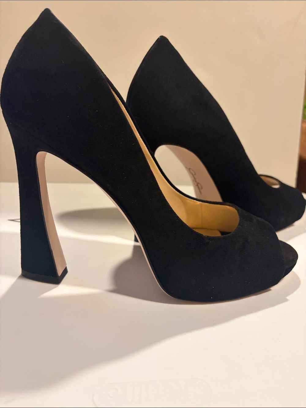 Jessica Simpson black peep toe